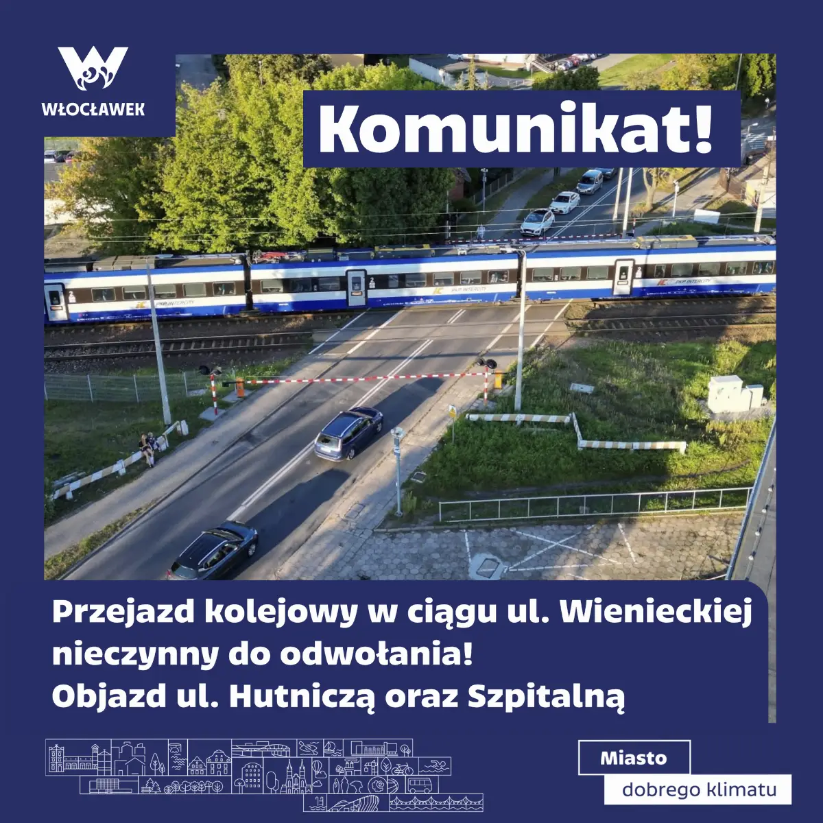 Zamknięcie przejazdu kolejowego przy ul. Wienieckiej