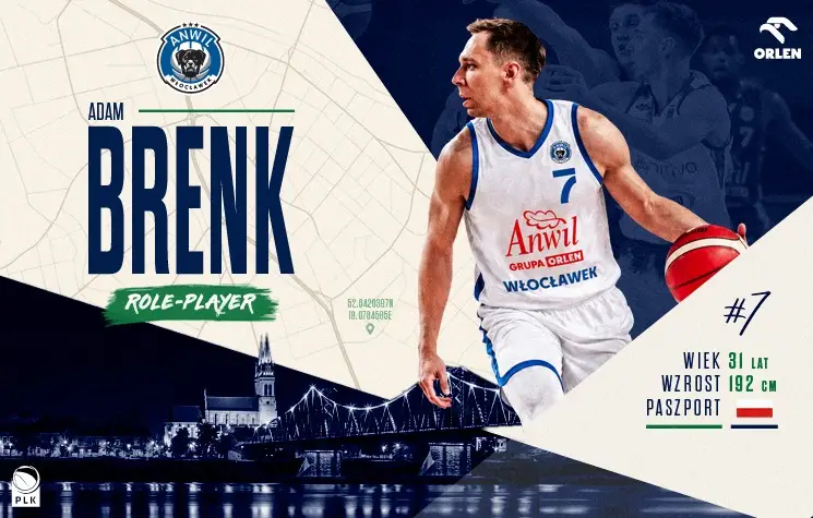 Adam Brenk dołącza do Anwilu Włocławek