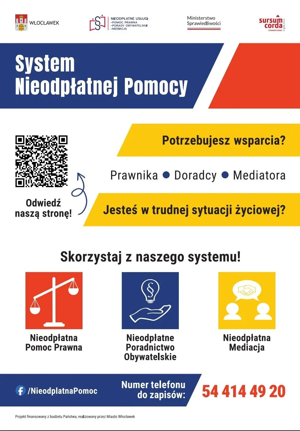 Przeniesienie Punktu Nieodpłatnych Porad Prawnych we Włocławku