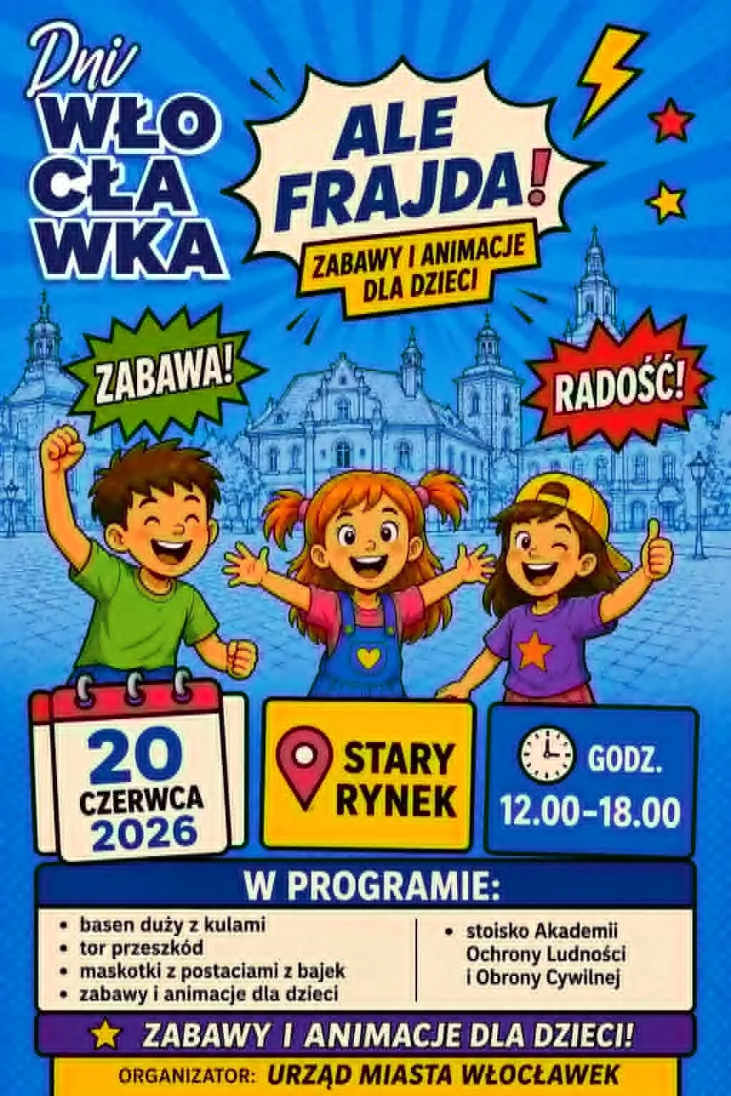 Piknik „Ale Frajda!” w ramach Dni Włocławka 2026 na Starym Rynku