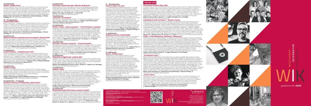 Październikowy Włocławski Informator Kulturalny