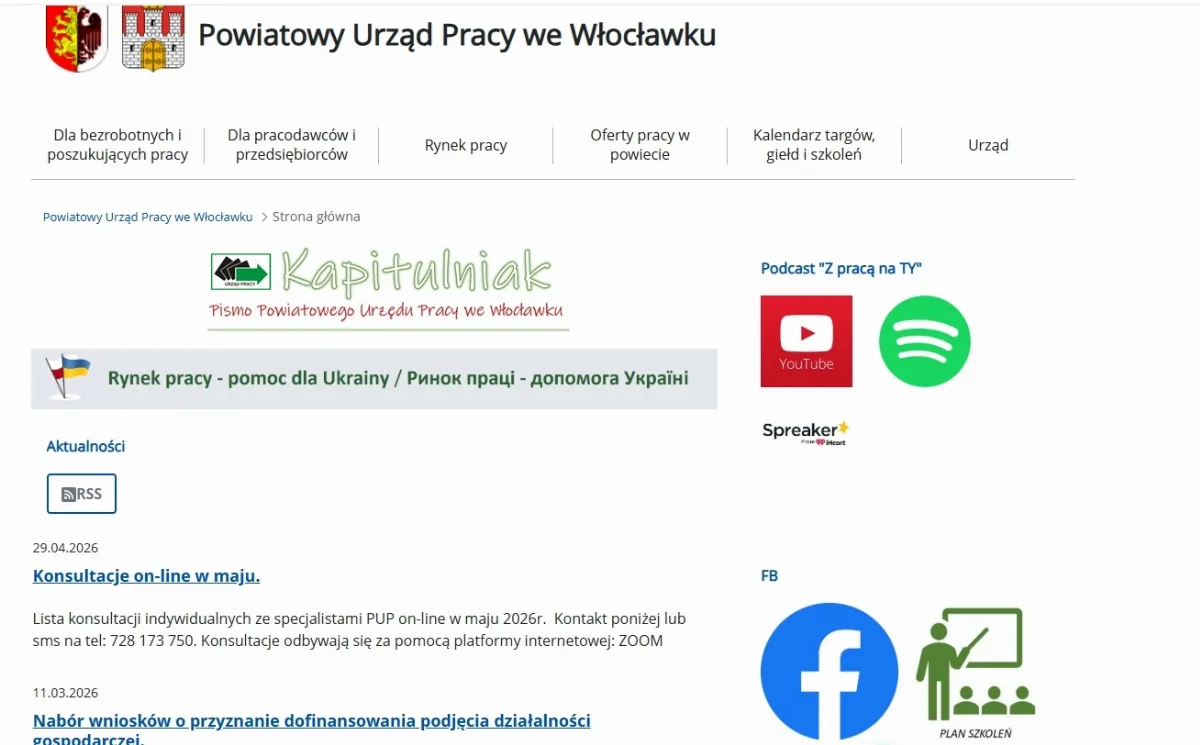 Konsultacje online w Powiatowym Urzędzie Pracy w maju