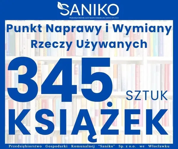 Włocławek: Książki czekają na nowych czytelników w Punkcie Naprawy i Wymiany Rzeczy Używanych