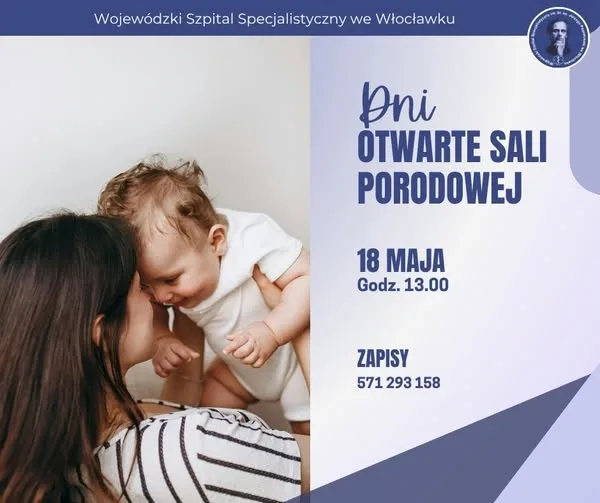 Zaproszenie na Dzień Otwarty Sali Porodowej w Włocławku