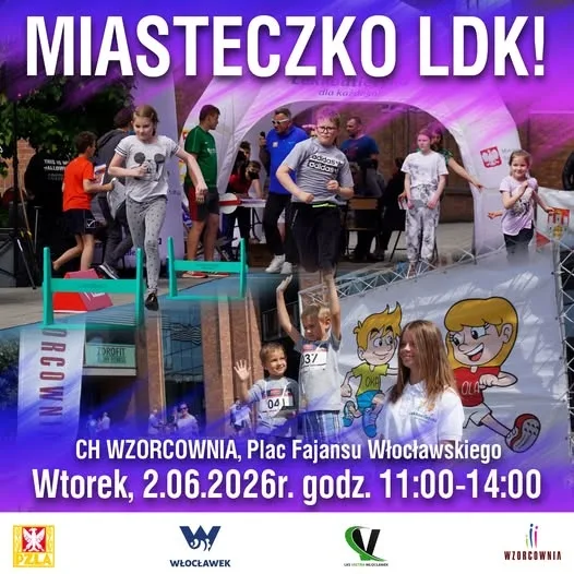 Miasteczko lekkoatletyczne na Placu Fajansu we Włocławku