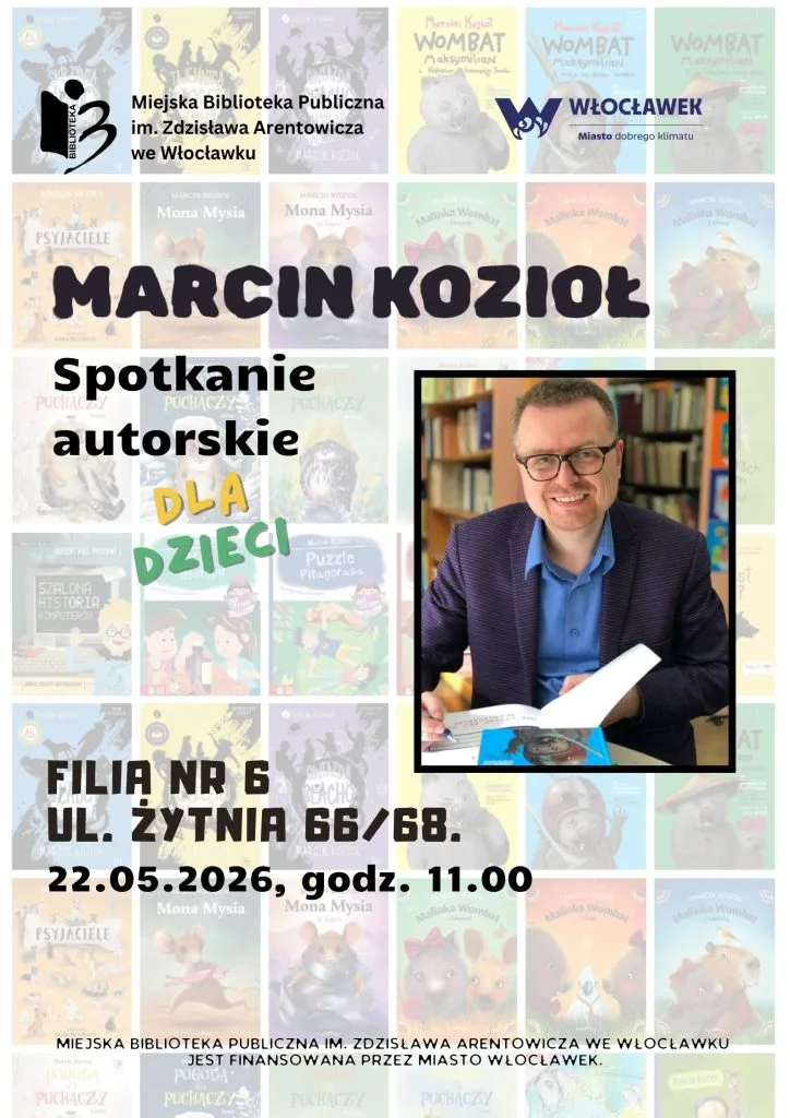 Spotkanie autorskie z Marcinem Koziołem w Filii nr 6