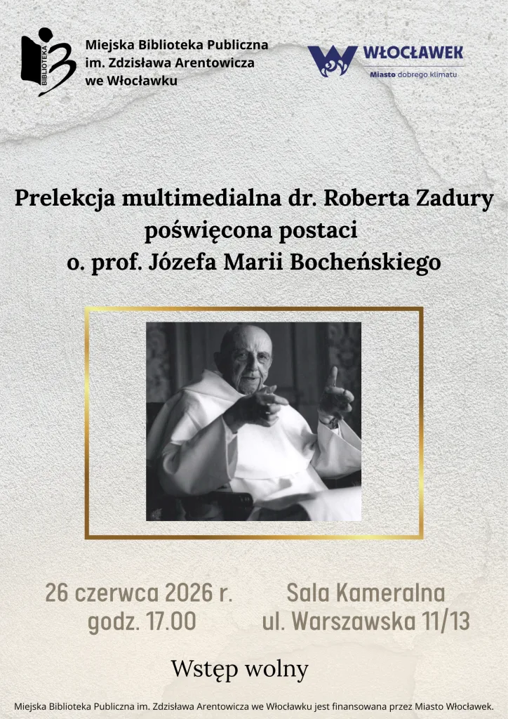 Prelekcja dr. Roberta Zadury o o. prof. Józefie Marii Bocheńskim