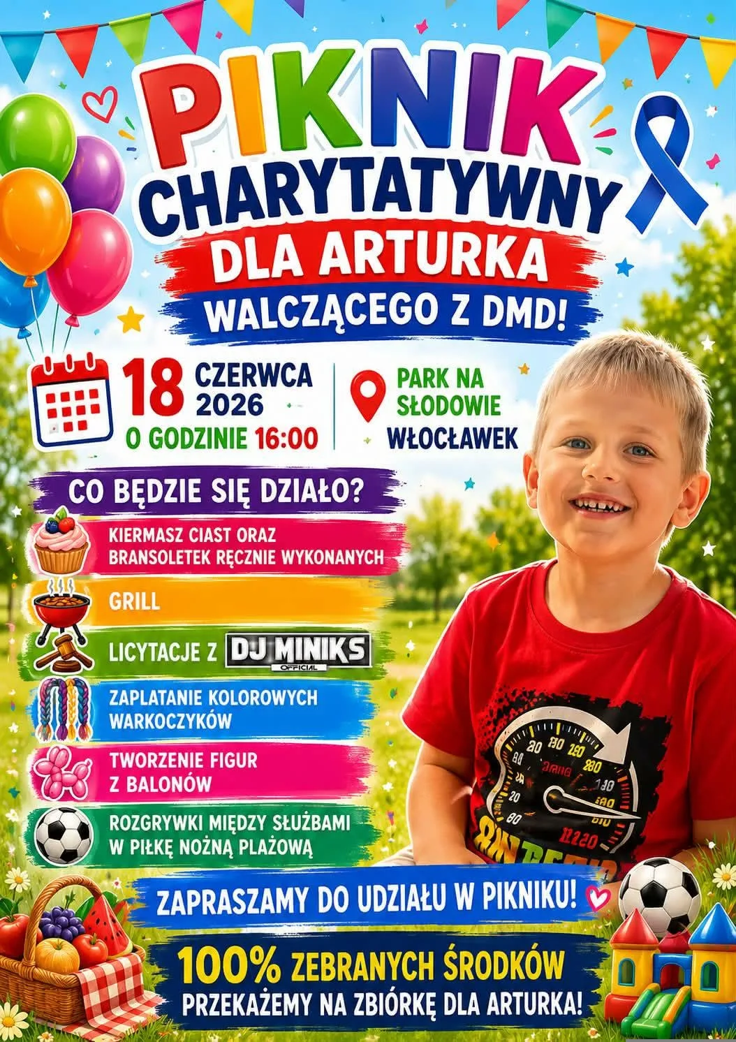 Piknik Charytatywny dla Arturka Obieraka