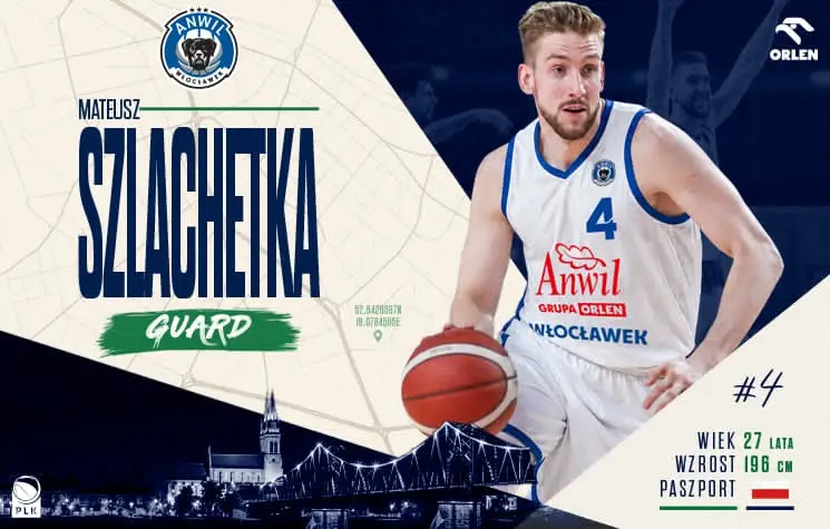 Mateusz Szlachetka dołącza do Anwilu Włocławek